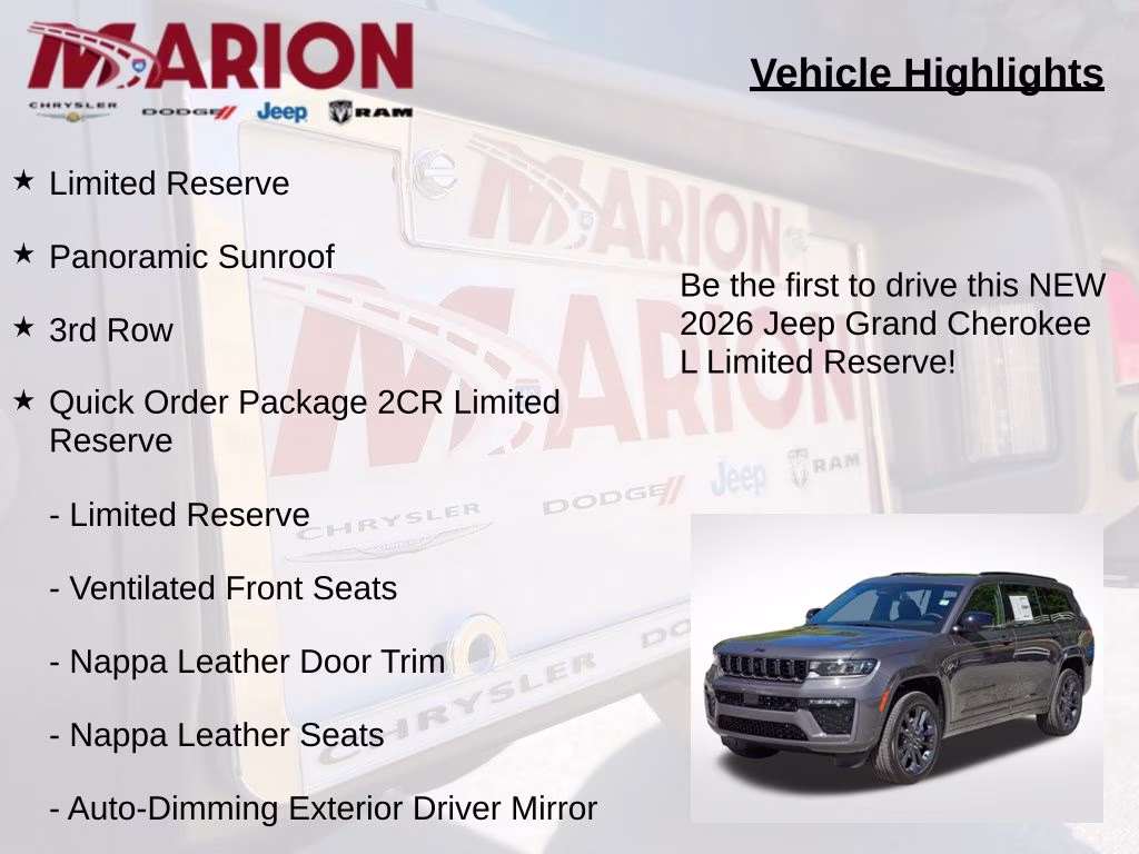 2026 Baltic Gray Metallic Clearcoat Jeep Grand Cherokee L Limited 4X4 SUV