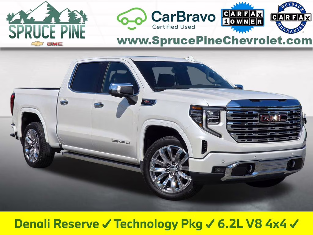 2025 White Frost Tricoat GMC Sierra 1500 Denali 4X4 Truck