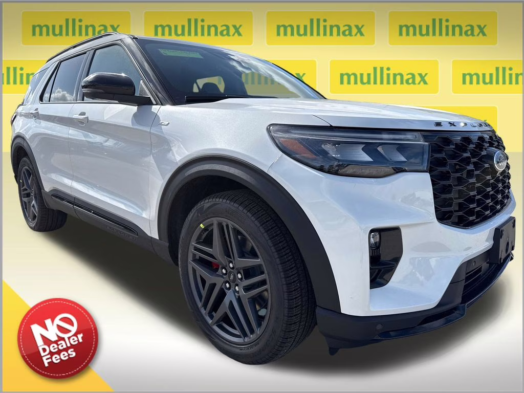 2026 Star White Metallic TC Ford Explorer ST-Line RWD SUV