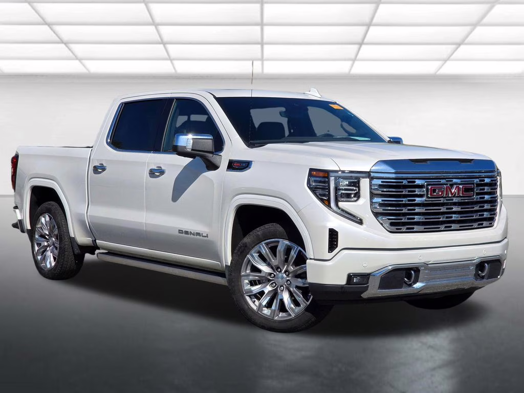 2025 White Frost Tricoat GMC Sierra 1500 Denali 4X4 Truck