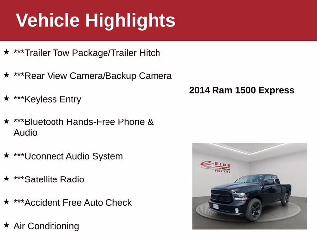 2014 Black Clearcoat Ram 1500 Express 4X4 Truck