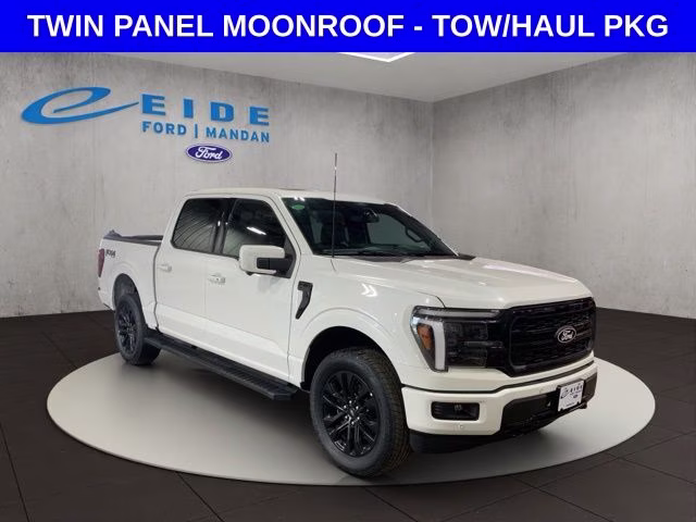 2026 Star White Metallic TC Ford F-150 Lariat Black Appearance 4X4 Truck