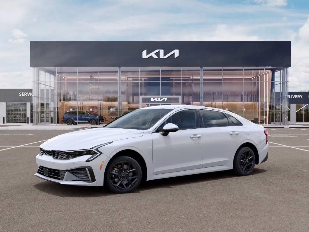 2026 Snow White Pearl Kia K5 LXS FWD Sedan