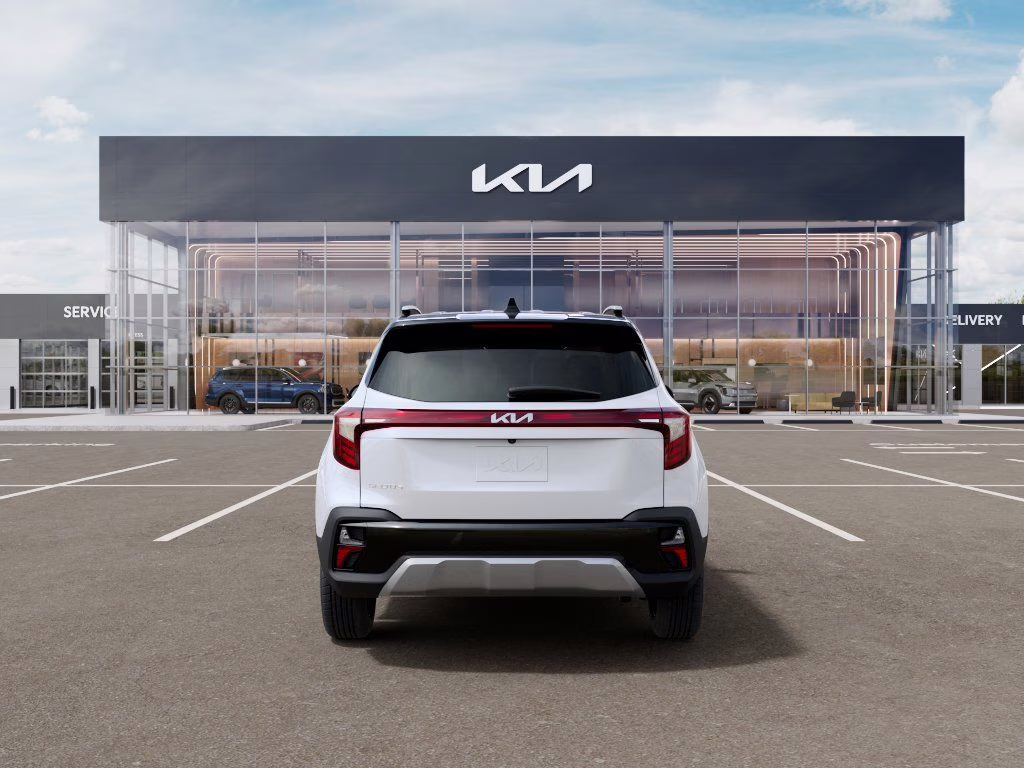 2026 Clear White/Black Roof Kia Seltos S FWD SUV