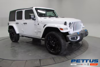 2023 Bright White Clearcoat Jeep Wrangler Sahara 4xe 4X4 SUV