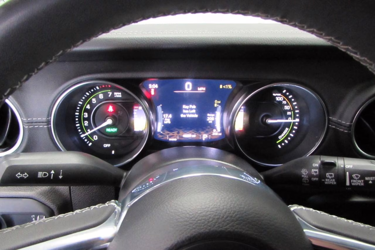 2023 Bright White Clearcoat Jeep Wrangler Sahara 4xe 4X4 SUV