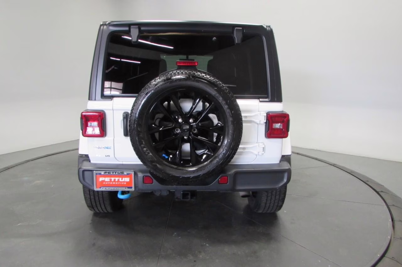 2023 Bright White Clearcoat Jeep Wrangler Sahara 4xe 4X4 SUV