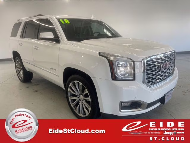 2018 Summit White GMC Yukon Denali AWD SUV
