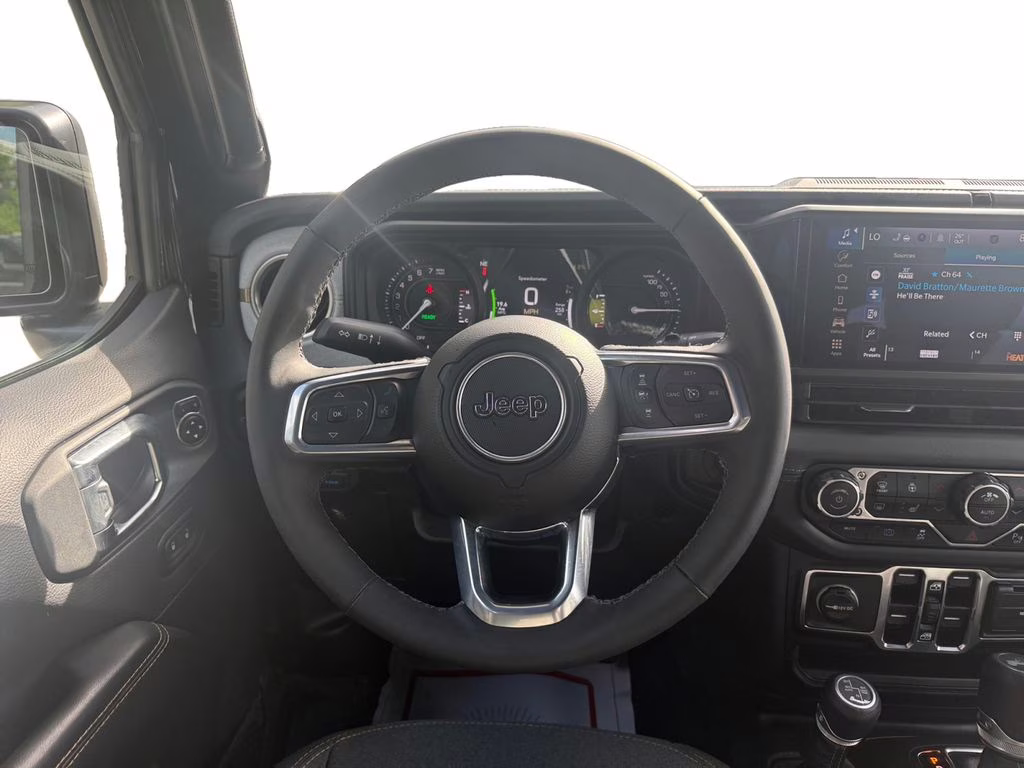 2025 Black Clearcoat Jeep Wrangler Sahara 4xe 4X4 SUV