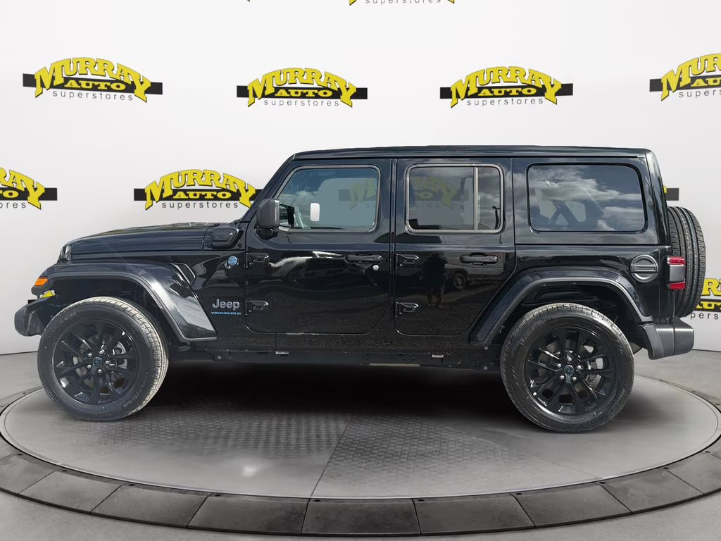 2025 Black Clearcoat Jeep Wrangler Sahara 4xe 4X4 SUV