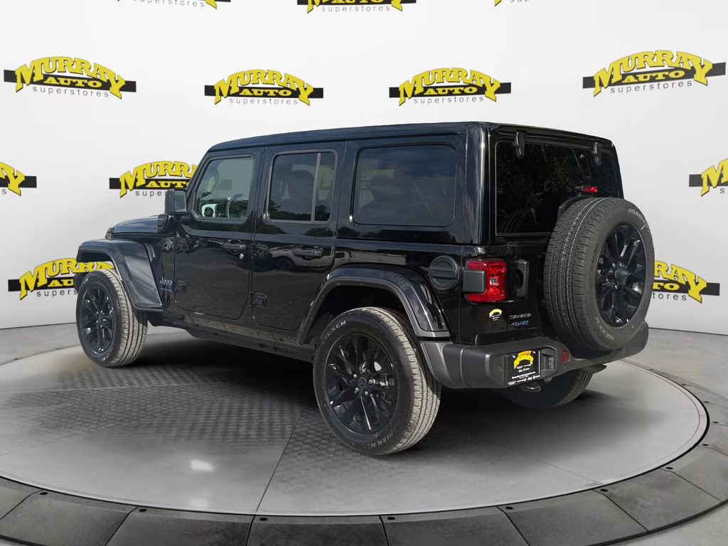 2025 Black Clearcoat Jeep Wrangler Sahara 4xe 4X4 SUV