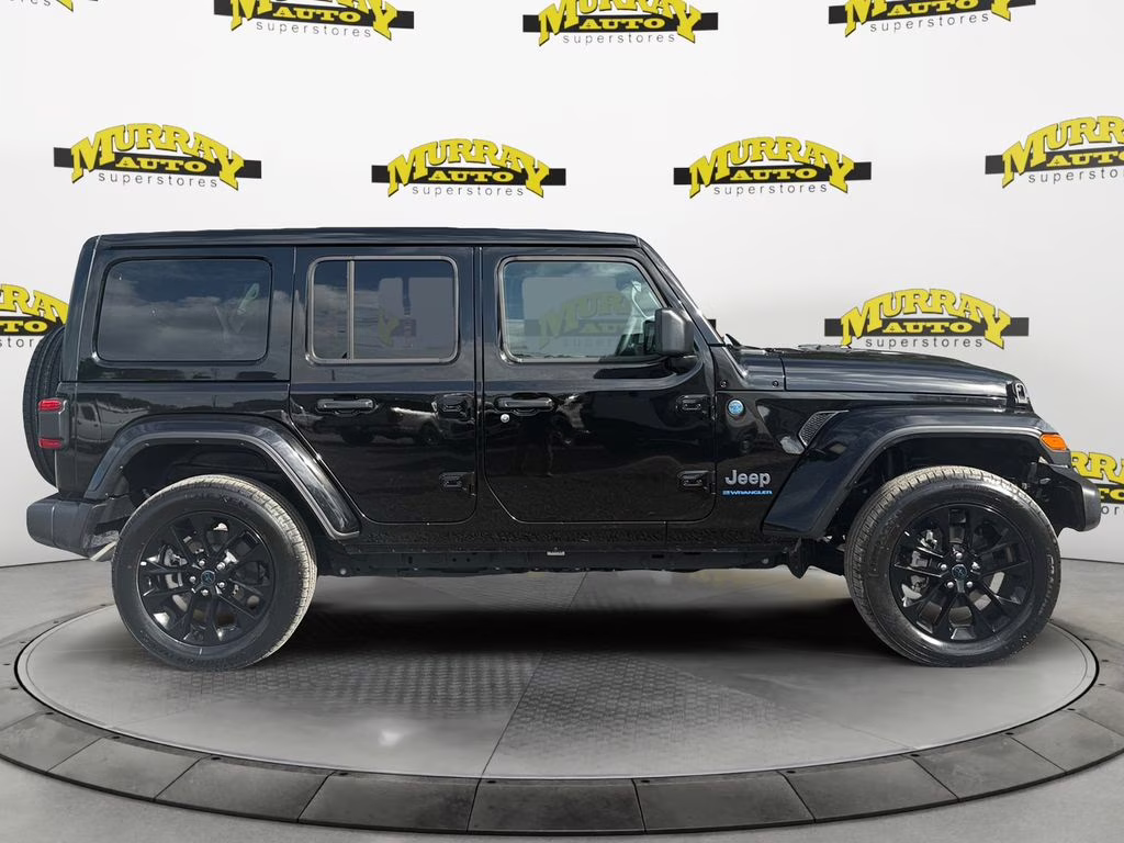 2025 Black Clearcoat Jeep Wrangler Sahara 4xe 4X4 SUV