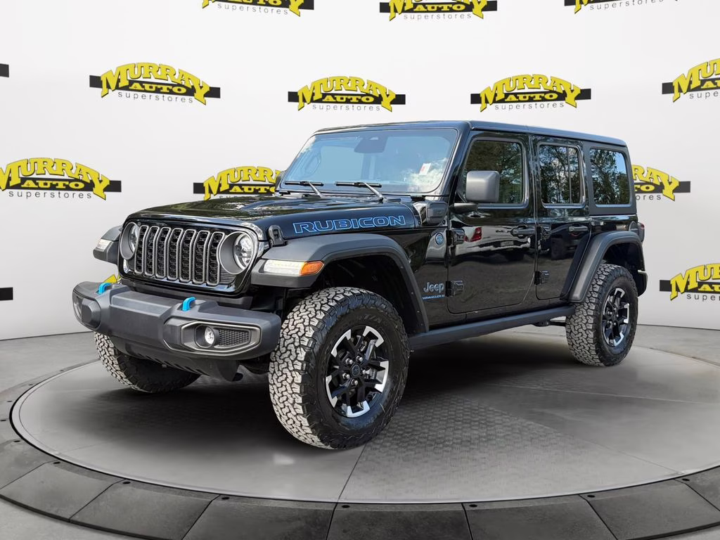 2025 Black Clearcoat Jeep Wrangler Rubicon 4xe 4X4 SUV