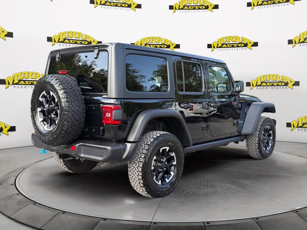 2025 Black Clearcoat Jeep Wrangler Rubicon 4xe 4X4 SUV