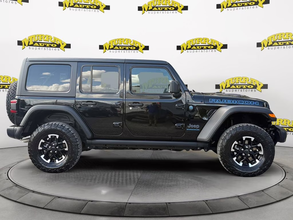 2025 Black Clearcoat Jeep Wrangler Rubicon 4xe 4X4 SUV