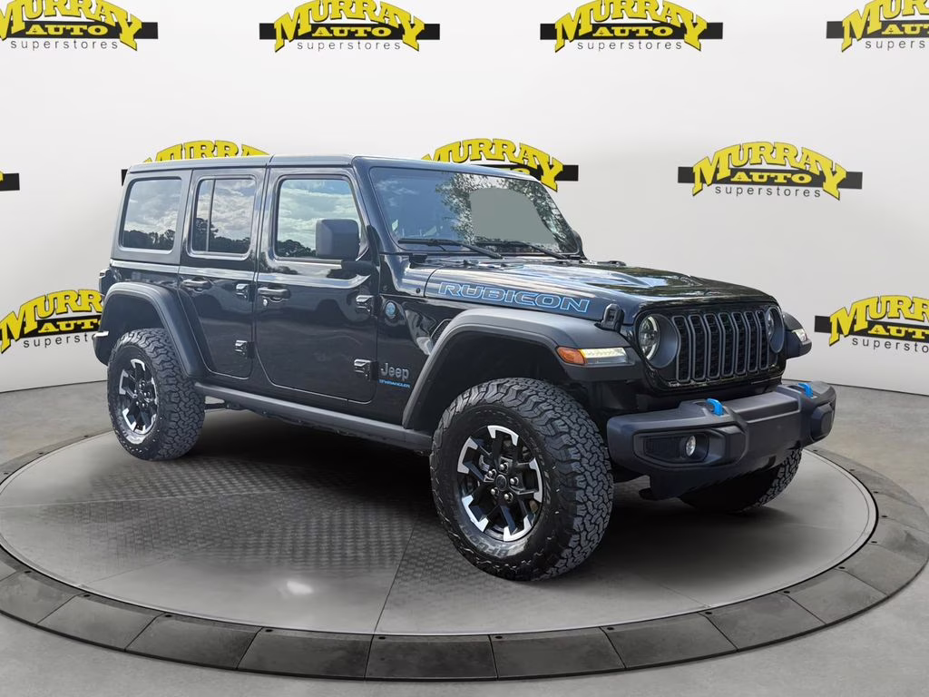 2025 Black Clearcoat Jeep Wrangler Rubicon 4xe 4X4 SUV