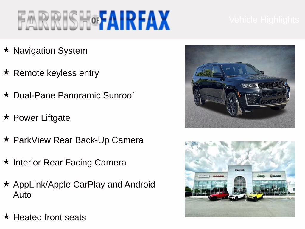 2026 Diamond Black Crystal Pearlcoat Jeep Grand Cherokee L Limited 4X4 SUV