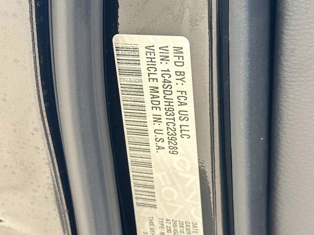 2026 DB Black Crystal Clearcoat Dodge Durango SRT Hellcat AWD SUV