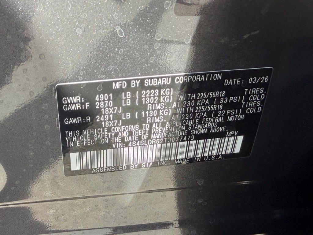 2026 Magnetite Gray Metallic Subaru Forester Limited AWD SUV