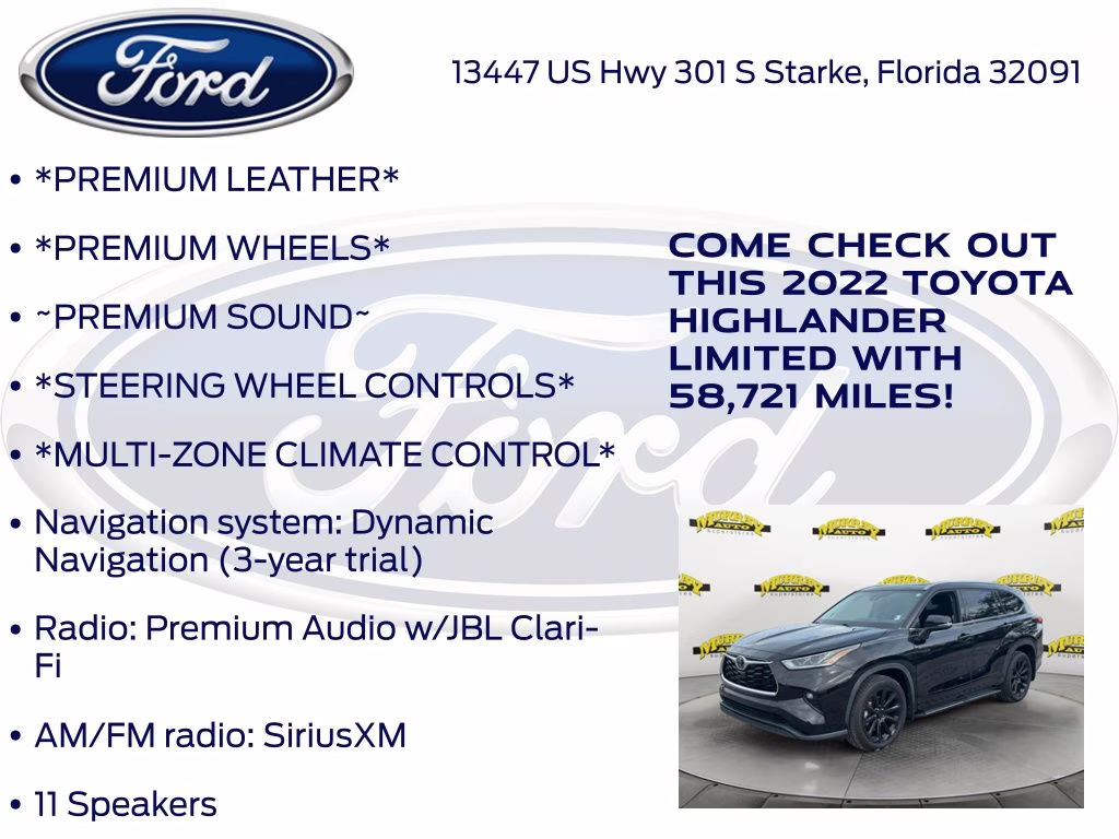 2022 Moon Dust Toyota Highlander Limited FWD SUV