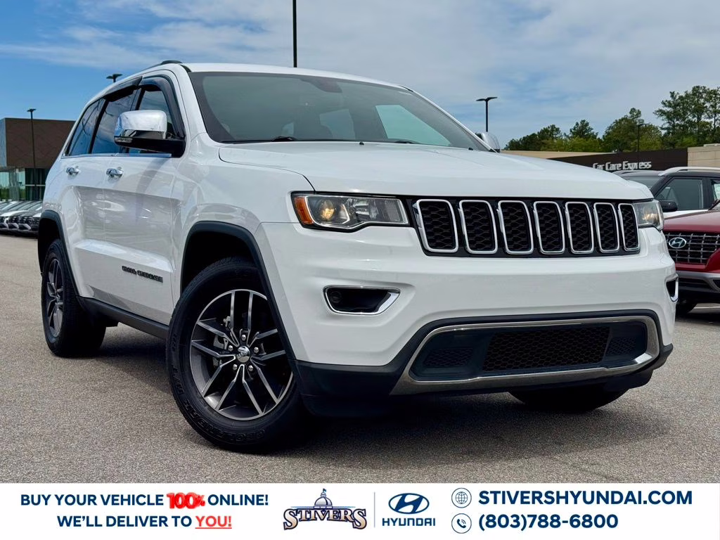 2018 Bright White Clearcoat Jeep Grand Cherokee Limited RWD SUV