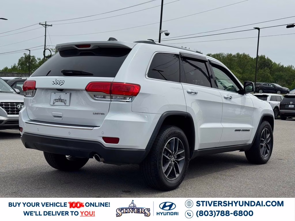 2018 Bright White Clearcoat Jeep Grand Cherokee Limited RWD SUV