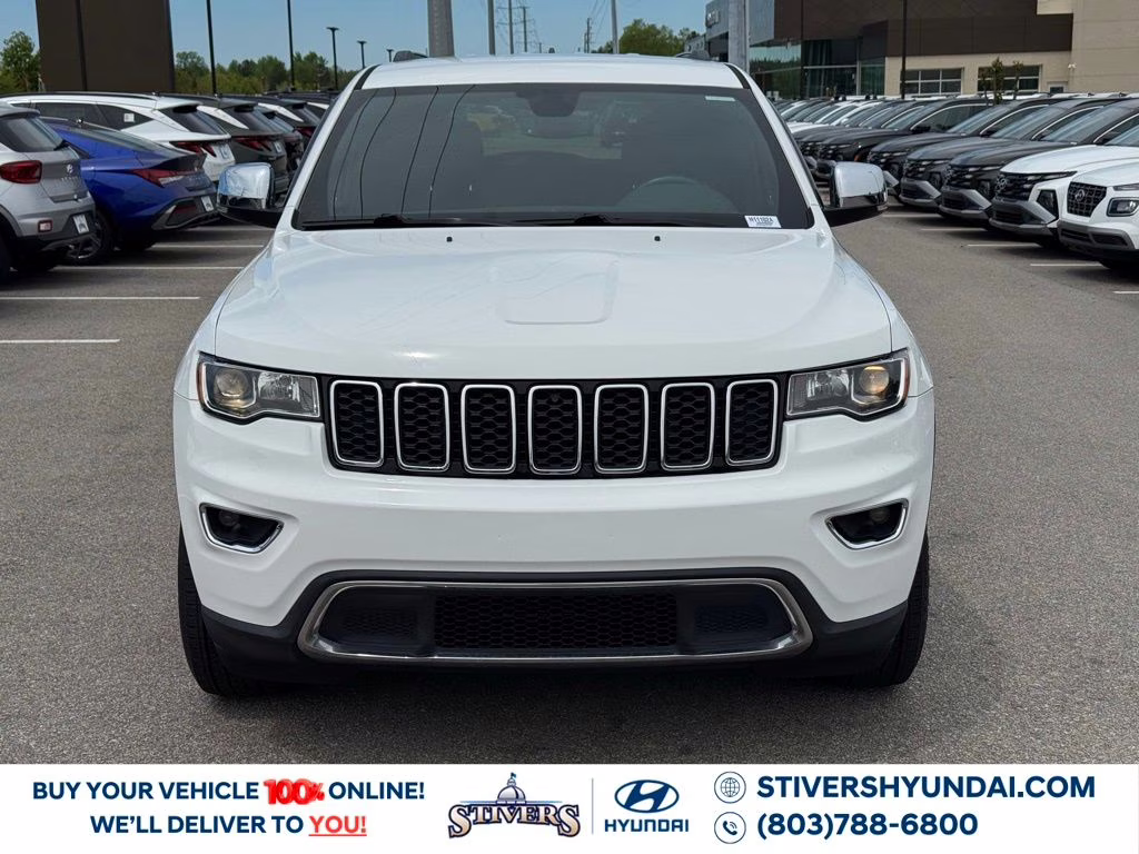 2018 Bright White Clearcoat Jeep Grand Cherokee Limited RWD SUV