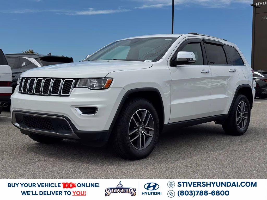 2018 Bright White Clearcoat Jeep Grand Cherokee Limited RWD SUV