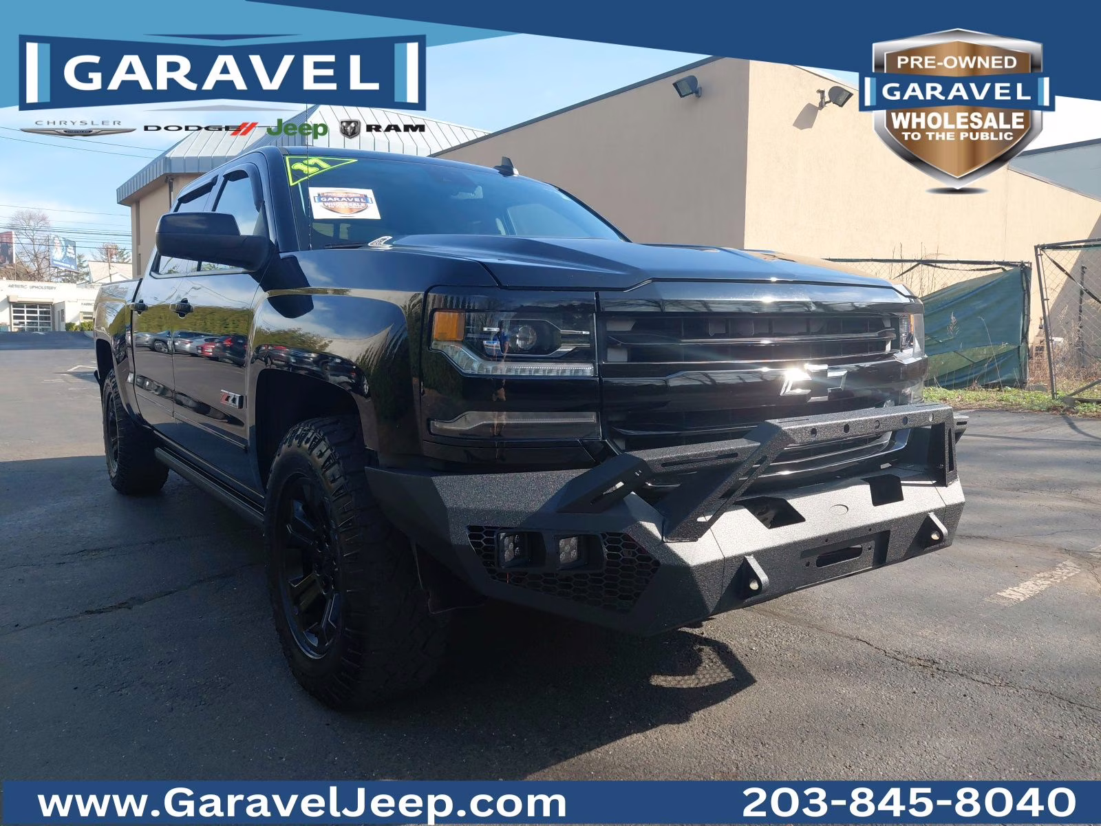 2017 Black Chevrolet Silverado 1500 LTZ 4X4 Truck