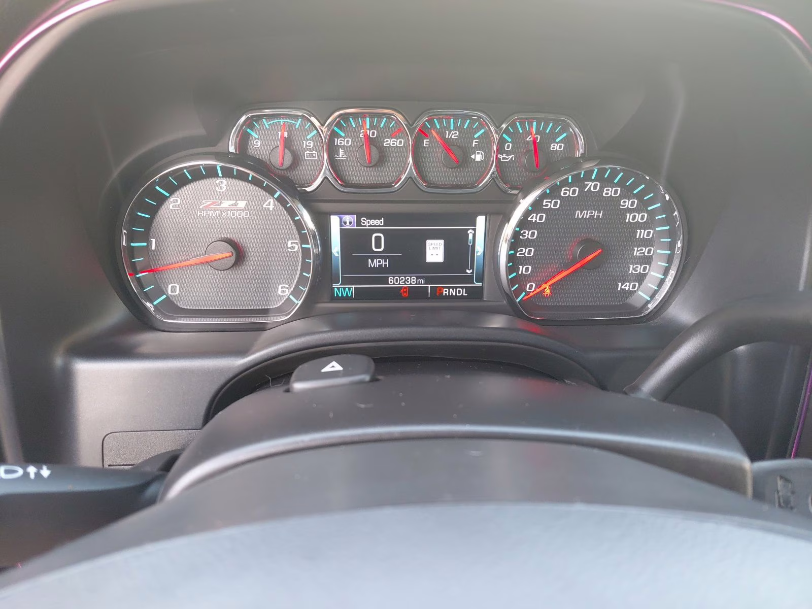 2017 Black Chevrolet Silverado 1500 LTZ 4X4 Truck