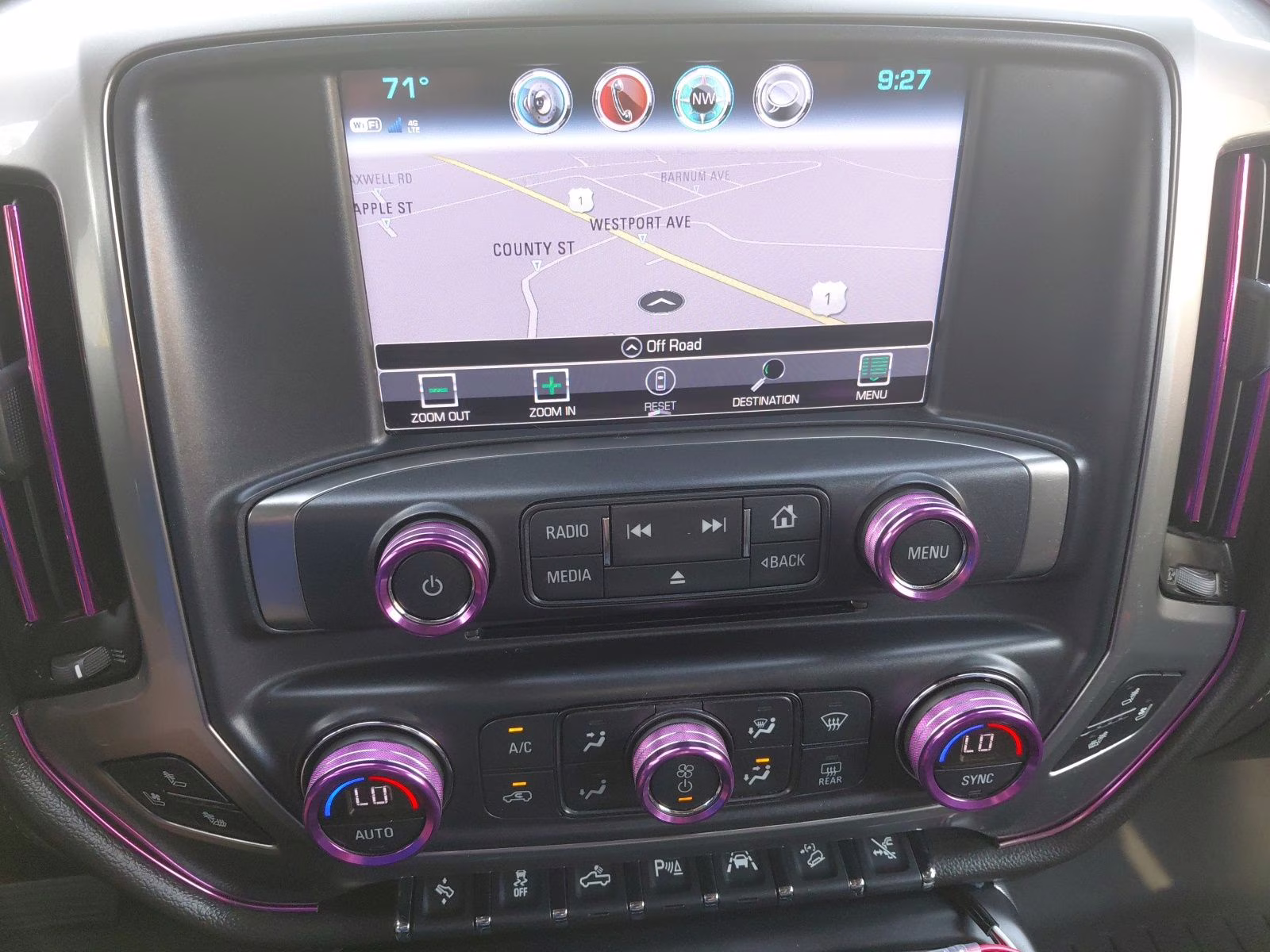 2017 Black Chevrolet Silverado 1500 LTZ 4X4 Truck