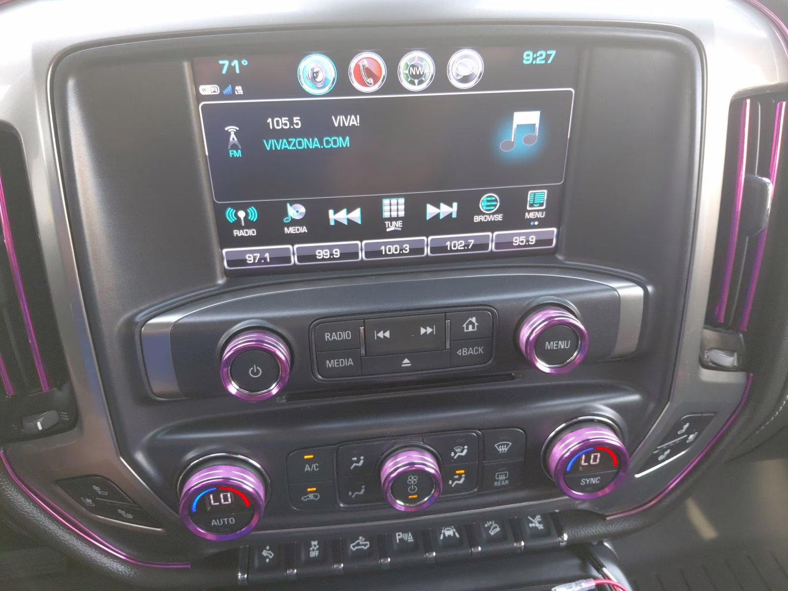 2017 Black Chevrolet Silverado 1500 LTZ 4X4 Truck