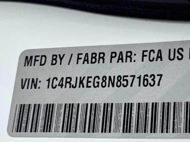 2022 Bright White Clearcoat Jeep Grand Cherokee L 4X4 SUV