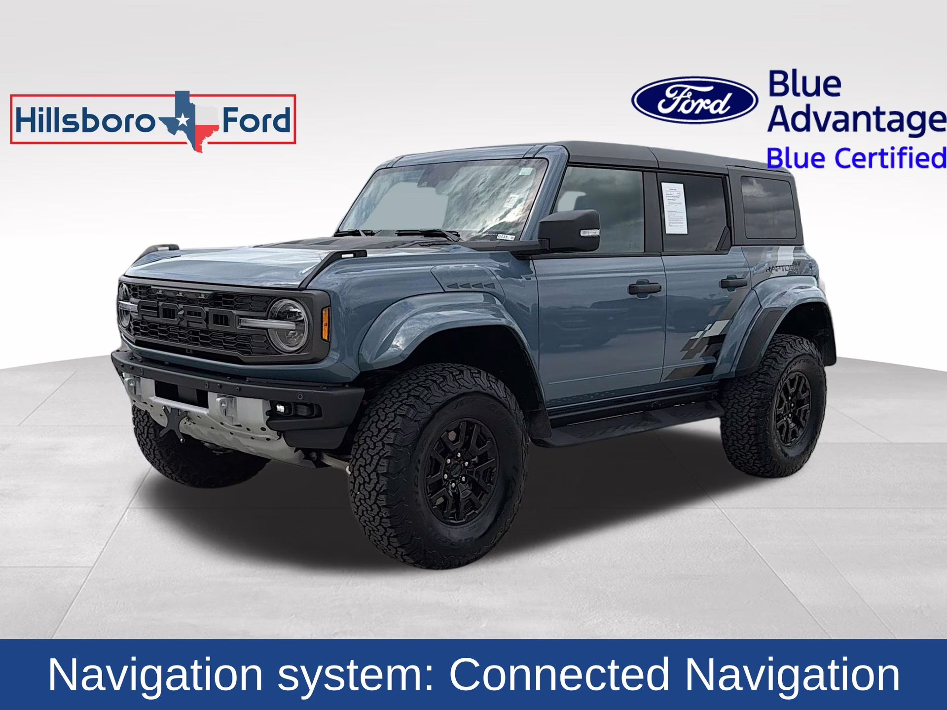 2024 Azure Gray Metallic Tri-Coat Ford Bronco Raptor 4X4 SUV