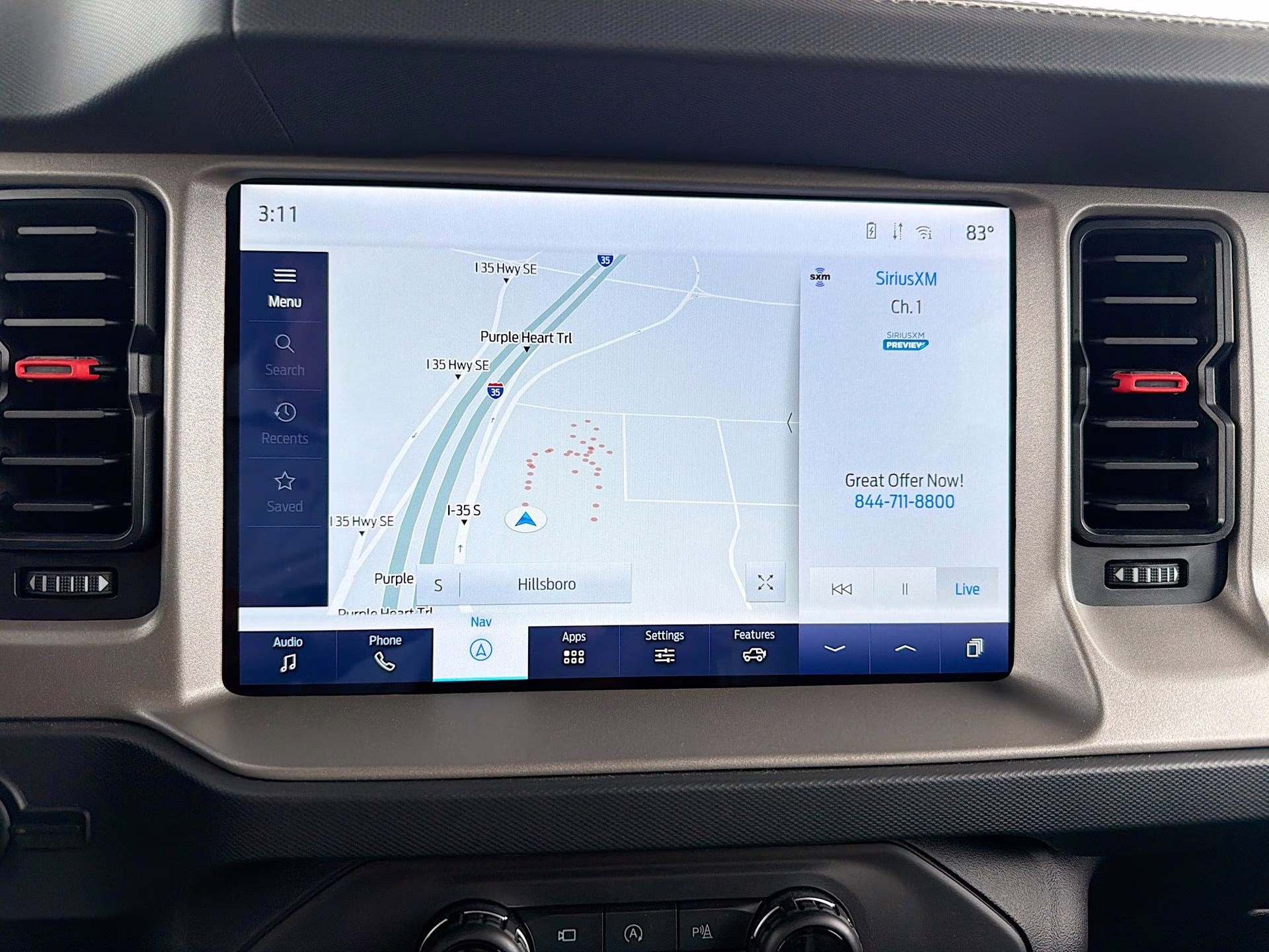 2024 Azure Gray Metallic Tri-Coat Ford Bronco Raptor 4X4 SUV