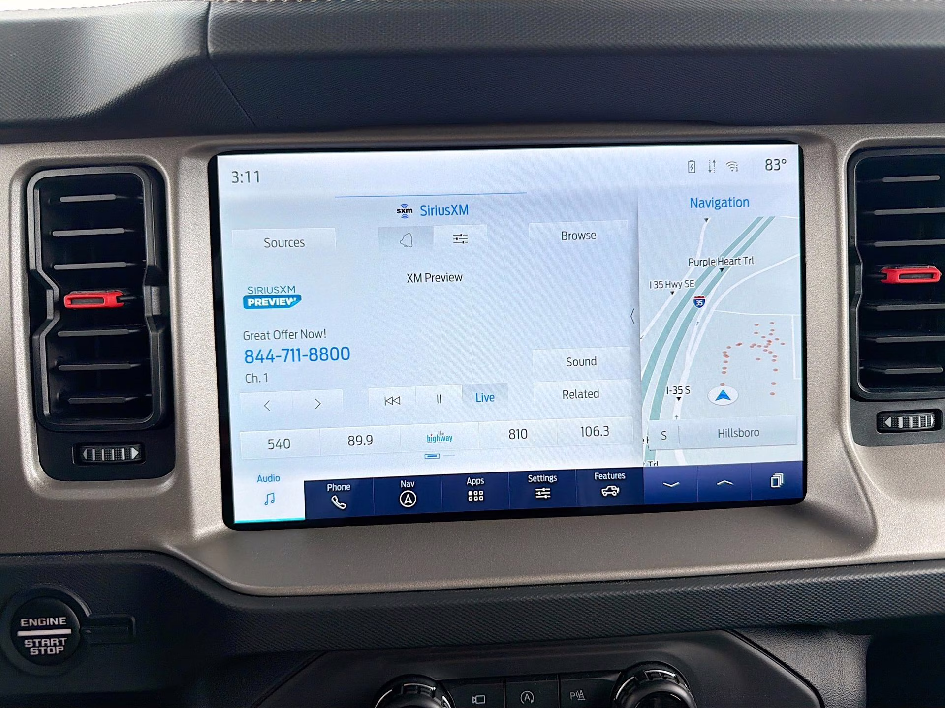 2024 Azure Gray Metallic Tri-Coat Ford Bronco Raptor 4X4 SUV