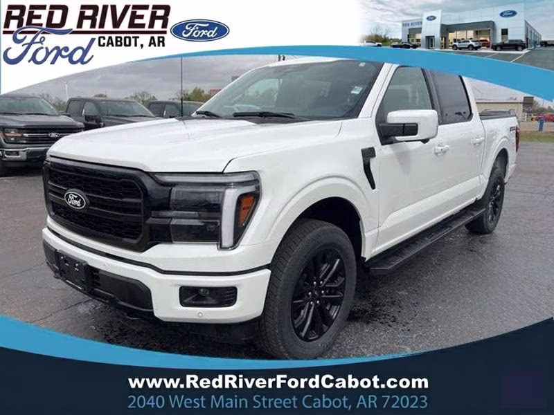 2026 Star White Metallic Tri-Coat Ford F-150 LARIAT 4X4 Truck