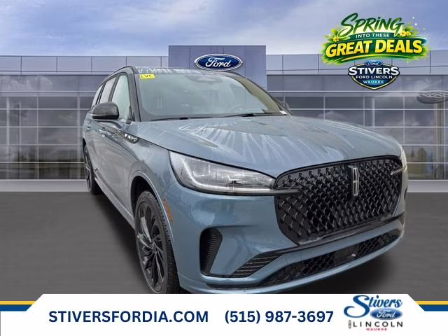 2026 Whisper Blue Metallic Clearcoat Lincoln Aviator Reserve AWD SUV