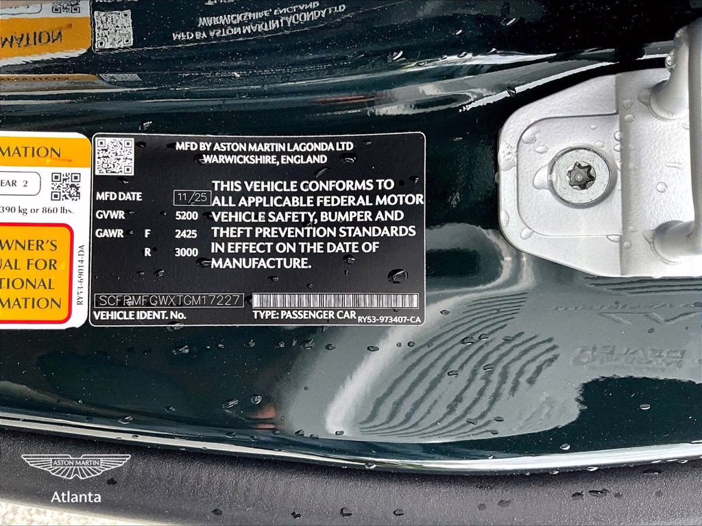 2026 Pentland Green Aston Martin DB12 Volante 60th Anniversary RWD Convertible
