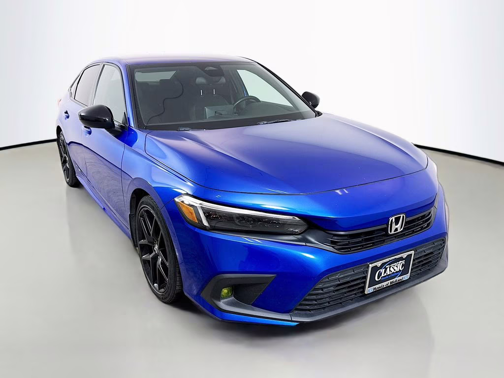 2024 Blue Honda Civic Sport FWD Sedan