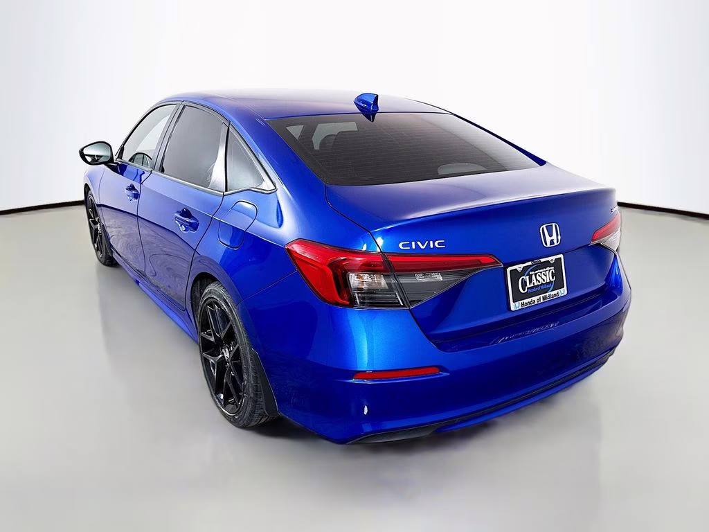 2024 Blue Honda Civic Sport FWD Sedan