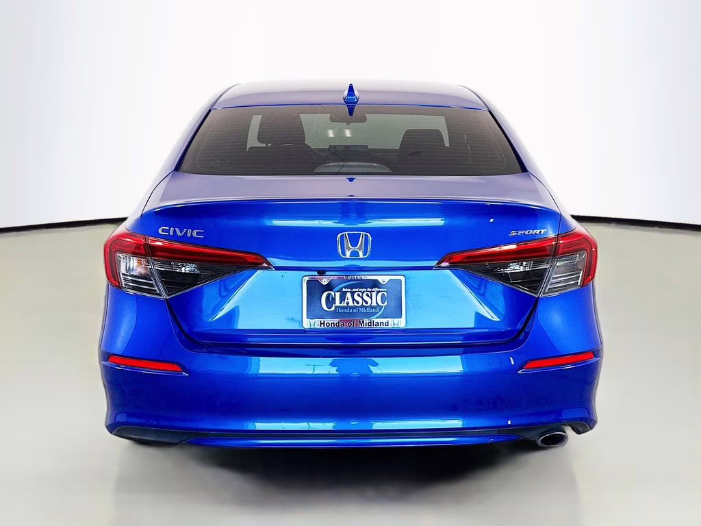 2024 Blue Honda Civic Sport FWD Sedan