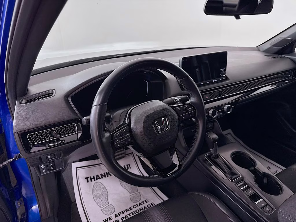 2024 Blue Honda Civic Sport FWD Sedan