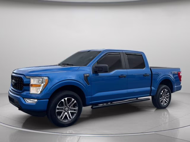 2021 Blue Metallic Ford F-150 XL 4X4 Truck