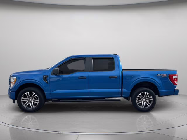 2021 Blue Metallic Ford F-150 XL 4X4 Truck
