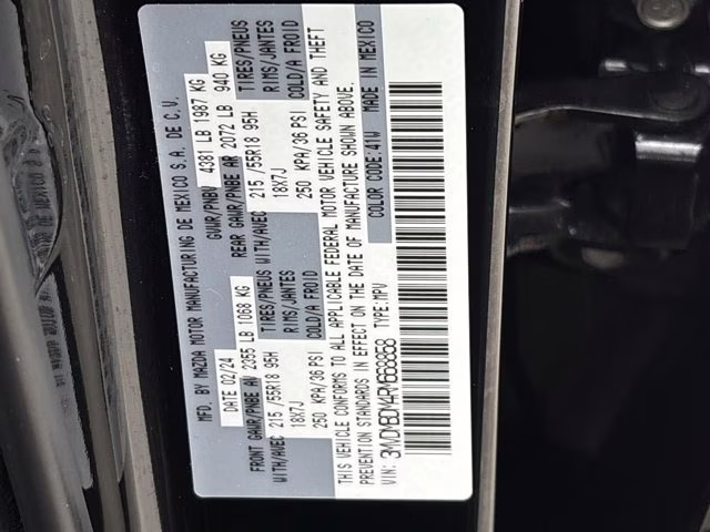 2024 Jet Black Mica Mazda CX-30 2.5 S Premium Package AWD SUV