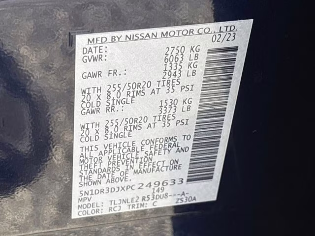 2023 Deep Ocean Blue Pearl Nissan Pathfinder Platinum 4X4 SUV