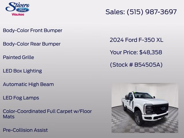 2024 Oxford White Ford Super Duty F-350 SRW XL 4X4 Truck