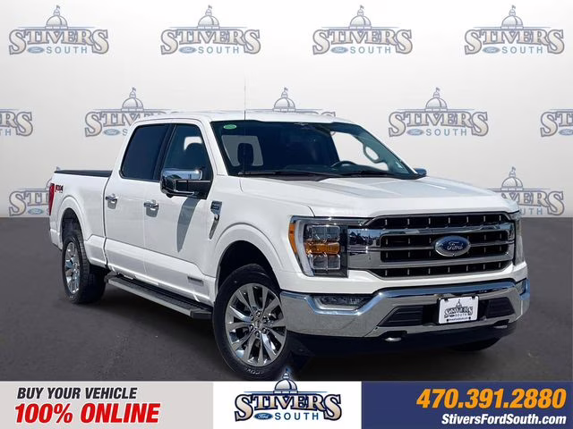 2023 White Metallic Ford F-150 Lariat 4X4 Truck