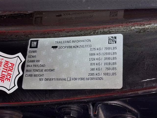 2019 Brown Metallic Chevrolet Silverado 1500 Custom 4X4 Truck